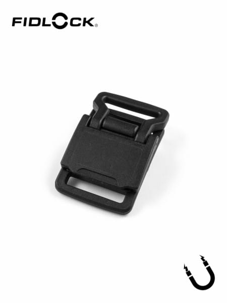 HOOK 20 FLAT ADJUSTER | magnetic buckle, slim, slots on both ends, 20mm