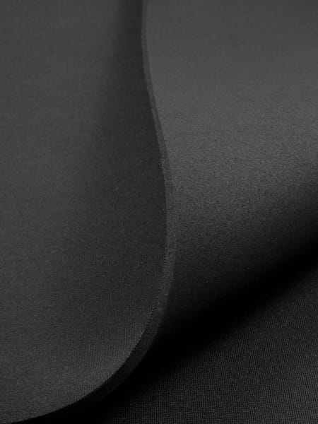 Gewebeart Jersey Neopren, einseitig kaschiert/open cell, 3mm, schwarz/schwarz