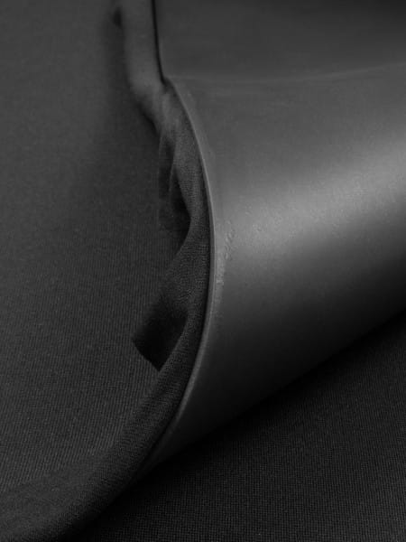 Gewebeart Jersey Neopren, einseitig kaschiert/Glatthaut, 3mm, schwarz/schwarz