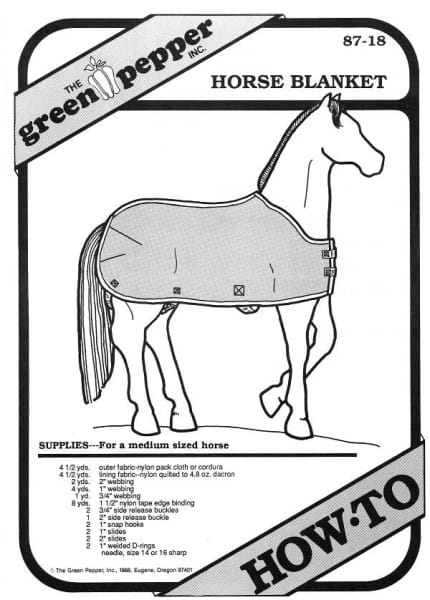Horse-blanket, How-to GP 8718