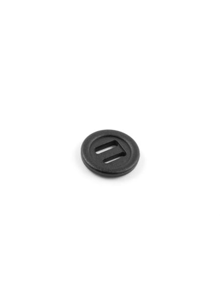 Button, slotted, 20mm diameter