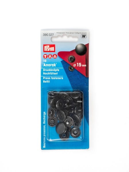 Press fasteners, 15mm, refill, Prym 390321 / 390327