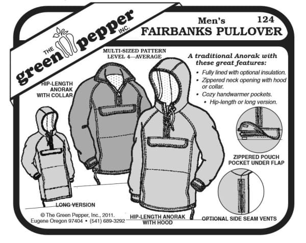 Fairbanks pullover f. adults pattern GP124