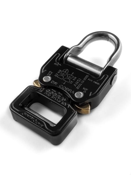 D-RING COBRA PRO STYLE 18 KN side release buckle, 25mm, CNC 7075 aluminium