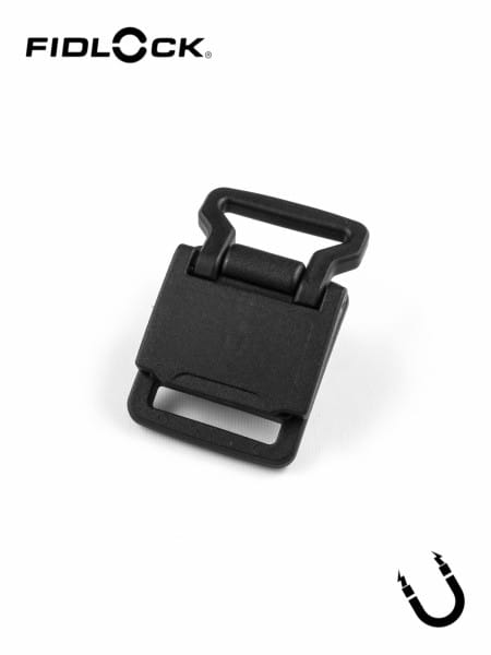 HOOK 20 FLAT | magnetic buckle, slim, slots on one ends, 20mm
