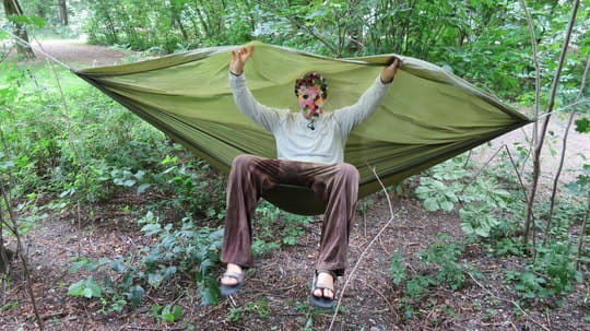 Parachute silk hammock