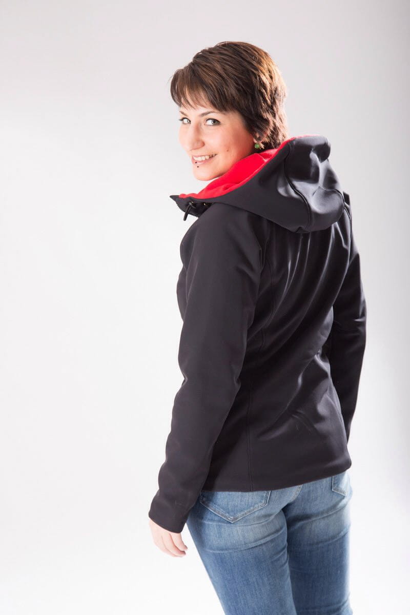 Softshell with red fleece