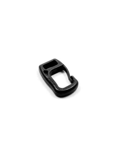 Karabinerhaken mit Gurtbefestigung, 7mm