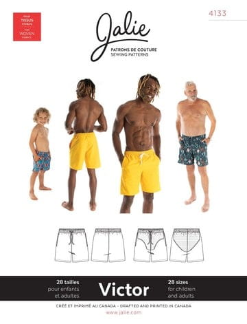 Swim shorts for children and adults, J4133
