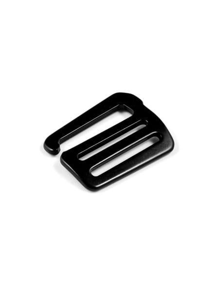 G Haken Gurtband Aluminium Schnalle für Rucksack 25mm Gurtbänder Schwarz 